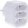 InLine Steckdosenadapter, Schutzkontakt-Stecker auf 3x Eurobuchse