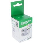 InLine Steckdosenadapter, Schutzkontakt-Stecker auf 2x Eurobuchse