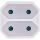 InLine Steckdosenadapter, Schutzkontakt-Stecker auf 2x Eurobuchse