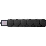 InLine Outdoor-Steckdosenleiste, 6-fach Schutzkontakt, IP44, mit Schalter, 3m