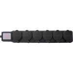 InLine Outdoor-Steckdosenleiste, 6-fach Schutzkontakt, IP44, mit Schalter, 10m
