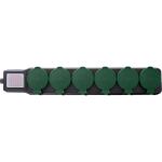 InLine Outdoor-Steckdosenleiste, 6-fach Schutzkontakt, IP44, mit Schalter, 10m