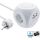 InLine Charging Cube, 3x Schutzkontakt, 2x USB-C, 2x USB-A, weiß, 2m