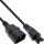 InLine Netzkabel, C14 Kupplung auf C5 Stecker, schwarz, 1m