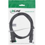 InLine Netzkabel, C14 Kupplung auf C5 Stecker, schwarz, 5m