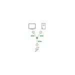 InLine Netz-Y-Kabel, Kaltgeräte, 1x IEC-C14 gewinkelt auf 2x IEC-C13, 1,8m