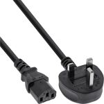 InLine Netzkabel, Netzstecker England auf Kaltgerätestecker C13, 0,5m
