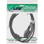 InLine Netzkabel, Netzstecker England auf Kaltgerätestecker C13, 1,0m