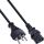 InLine Netzkabel, Netzstecker Schweiz SEV 1011 auf IEC-C13, schwarz, 1 m