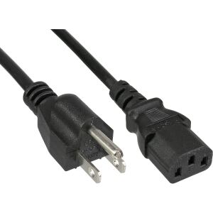 InLine Netzkabel, Netzstecker USA auf Kaltgerätestecker C13, 1m