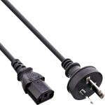 InLine Netzkabel, Netzstecker Australien auf Kaltgerätestecker C13, 1,8m