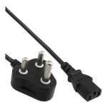 InLine Netzkabel, Südafrika 10A Typ M auf Kaltgerätestecker C13, 1,8m