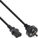 InLine Netzkabel, Netzstecker China auf Kaltgerätestecker C13, 3,0m