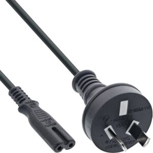 InLine Netzkabel, Netzstecker Australien auf Euro 8 C7 Stecker, 1,8m