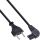 InLine Netzkabel, Netzstecker auf Euro 8 C7 Stecker, gewinkelt, 2,0m