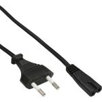 InLine Netzkabel, Netzstecker CEE7/16 Italien auf IEC-C7 Stecker, schwarz, 1,8m