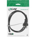 InLine Netzkabel, Netzstecker CEE7/16 Italien auf IEC-C7 Stecker, schwarz, 1,8m