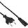 InLine Netzkabel, Netzstecker CEE7/16 Italien auf IEC-C7 Stecker, schwarz, 1,8m