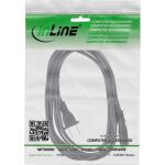 InLine Netzkabel, Netzstecker USA auf Euro 8 C7 Stecker, 1,8m