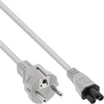 InLine Netzkabel für Notebook, 3pol Kupplung C5, grau, 1,8m