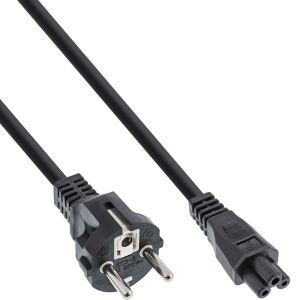 InLine Netzkabel für Notebook, 3pol C5 Kupplung, schwarz, 5m