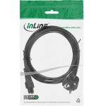 InLine Netzkabel für Notebook, 3pol C5 Kupplung, schwarz, 10m