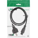 InLine Netzkabel für Notebook, 3pol C5 Kupplung, schwarz, 1m