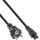 InLine Netzkabel für Notebook, 3pol C5 Kupplung, schwarz, 1m