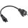 InLine Netzkabel für Notebook, 3pol C5 Kupplung, schwarz, 1m