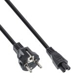 InLine Netzkabel für Notebook, 3pol C5 Kupplung, schwarz, 0,5m