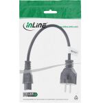 InLine Netzkabel für Notebook, 3pol C5 Kupplung, schwarz, 0,3m