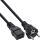 InLine Netzkabel 16A, Schutzkontakt gerade/Kaltgerätestecker IEC320/C19, 5m