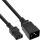 InLine Netz Adapterkabel, IEC 60320 C20 auf C13, 3x1,5mm², max 10A, 1m