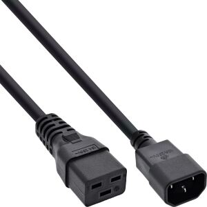 InLine Netz Adapterkabel, IEC 60320 C14 auf C19, max 10A, 3m