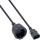 InLine Netz Adapter Kabel, Kaltgeräte C14 auf Schutzkontakt Buchse, 3m