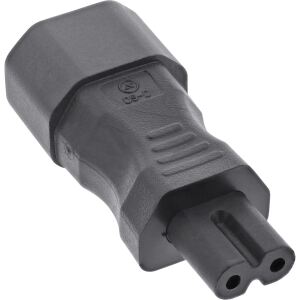 InLine Netzadapter IEC 60320 C14 / C7, 3pol Kaltgeräte zu 2pol