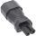 InLine Netzadapter IEC 60320 C14 / C7, 3pol Kaltgeräte zu 2pol