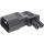 InLine Netzadapter IEC 60320 C14 / C7, L/R gewinkelt, 3pol Kaltgeräte zu 2pol