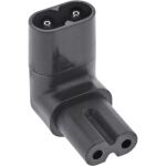 InLine Netzadapter IEC 60320 C8 / C7, oben/unten gewinkelt 2pol