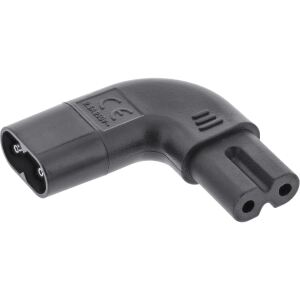 InLine Netzadapter IEC 60320 C8 / C7, links/rechts gewinkelt 2pol
