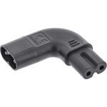 InLine Netzadapter IEC 60320 C8 / C7, links/rechts gewinkelt 2pol