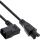 InLine Netzkabel, C14 Kupplung gewinkelt auf C5 Stecker, schwarz, 3m
