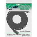 InLine HDMI-High Speed Flachkabel mit Ethernet, verg. Kontakte, schwarz, 7,5m