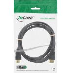InLine HDMI-High Speed Kabel mit Ethernet, ST / ST, schwarz / gold, 1,5m