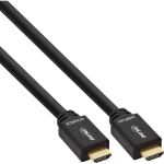 InLine HDMI-High Speed Kabel mit Ethernet, ST / ST, aktiv, schwarz / gold, 30m
