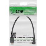 InLine HDMI High Speed Kabel mit Ethernet, gewinkelt, schwarz, 0,3 m