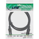 InLine HDMI High Speed Kabel mit Ethernet, Winkelstecker, schwarz, 0,5m