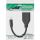 InLine Kabel Mini DisplayPort ST zu DisplayPort BU, 4K2K, schwarz, 0,15m