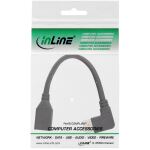 InLine DisplayPort 1.4 Adapterkabel ST/BU, 8K4K, rechts gewinkelt