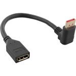 InLine DisplayPort 1.4 Adapterkabel ST/BU, 8K4K, nach unten gewinkelt